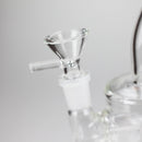 5" Clear Tank Base Glass Bong – Disc Shower Diffuser Glass Bong HALLO GLASS