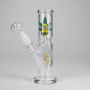8" Cylinder Tube Glass Bong – 4mm Thick Glass Bong HALLO GLASS