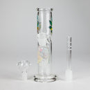 8" Cylinder Tube Glass Bong – 4mm Thick Glass Bong HALLO GLASS