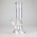 10" Electroplated Disc Base Beaker Bong – Bolt Ice Notch Glass Bong HALLO GLASS