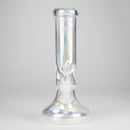 10" Electroplated Disc Base Beaker Bong – Bolt Ice Notch Glass Bong HALLO GLASS
