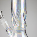 10" Electroplated Disc Base Beaker Bong – Bolt Ice Notch Glass Bong HALLO GLASS