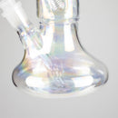 10" Electroplated Disc Base Beaker Bong – Bolt Ice Notch Glass Bong HALLO GLASS