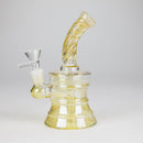 6" Drum Tank Twist Glass Bong Glass Bong HALLO GLASS