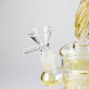 6" Drum Tank Twist Glass Bong Glass Bong HALLO GLASS