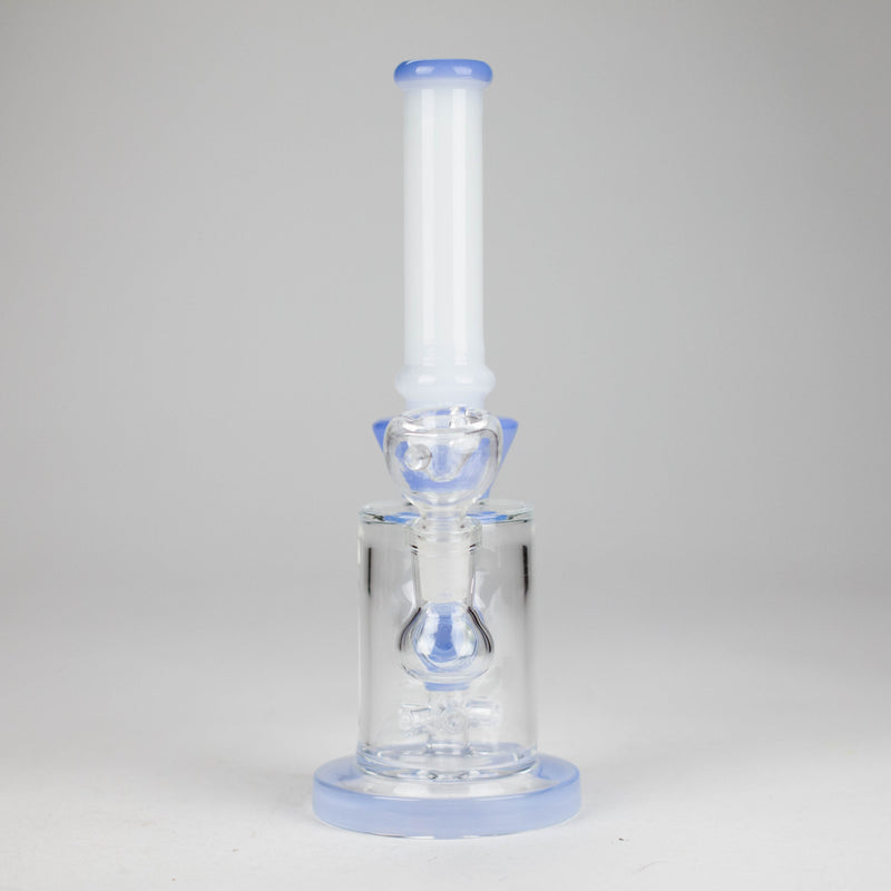 8" Tank Glass Bong – Donut Diffuser (Assorted) Glass Bong HALLO GLASS