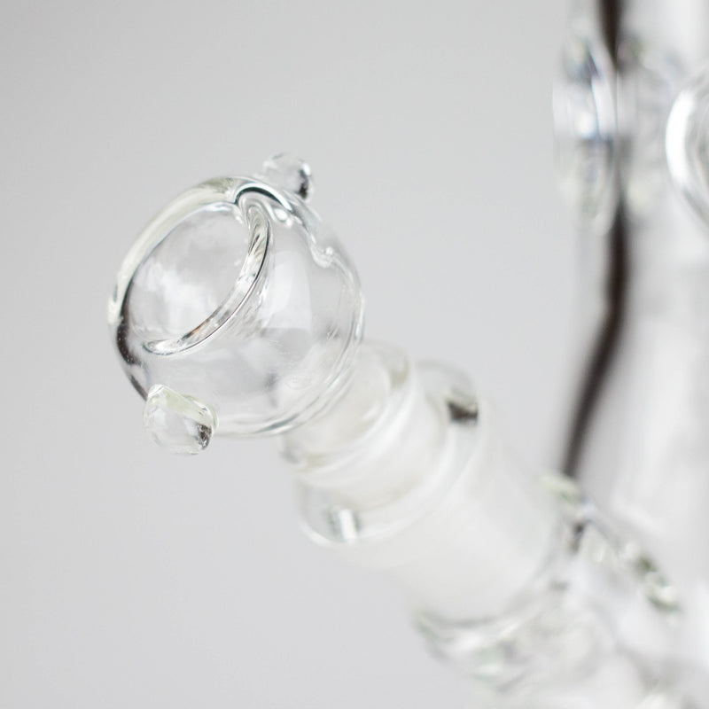 14" Clear Beaker Glass Bong – 7mm Thick Glass Bong HALLO GLASS