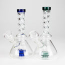 6" Conical Base Glass Bong – Shower Diffuser (Assorted) Glass Bong HALLO GLASS