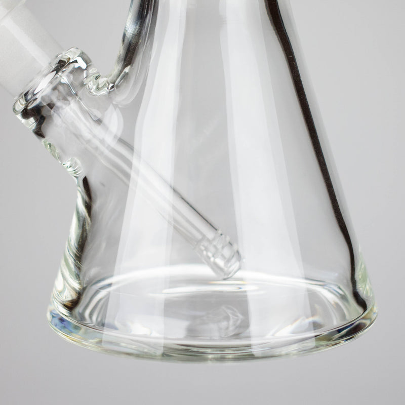 14" Clear Beaker Glass Bong – 7mm Thick Glass Bong HALLO GLASS