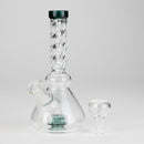 6" Conical Base Glass Bong – Shower Diffuser (Assorted) Glass Bong HALLO GLASS