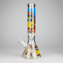 14" 7 mm Glass Bong With Cartoon Sponge Design [AQ0421-2] Glass Bong 777 Smoke Design 1