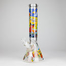 14" 7 mm Glass Bong With Cartoon Sponge Design [AQ0421-2] Glass Bong 777 Smoke Design 2
