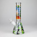 10" Glow-in-the-Dark Glass Beaker Bong [BH1351] Glass Bong 777 Smoke Design 4