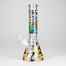 10" Glow-in-the-Dark Glass Beaker Bong [BH1351] Glass Bong 777 Smoke Design 5