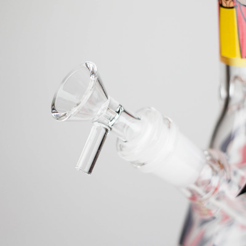 O 10" Glow-in-the-Dark Glass Beaker Bong [BH1351]