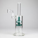 11" 2-in-1 Glass Dab Rig with Percolator [BH141] Glass Bong 777 Smoke