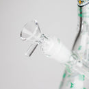 10" Sugar Skull Design Glass Beaker Bong Glass Bong 777 Smoke