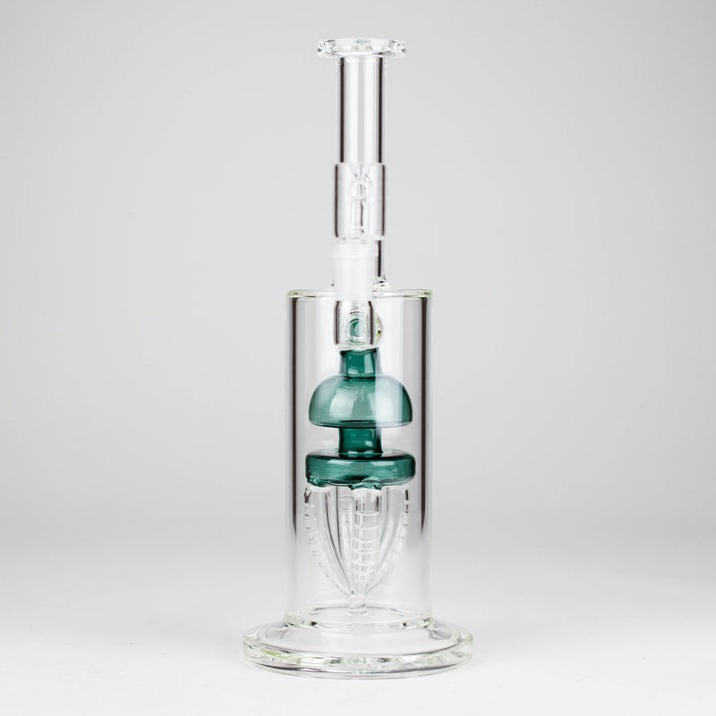 O 11" 2-in-1 Glass Dab Rig with Percolator [BH141]