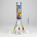 10" Glow-in-the-Dark Glass Bong with Cartoon Sponge Design Glass Bong 777 Smoke