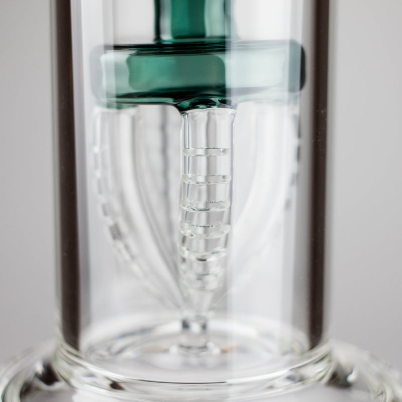 O 11" 2-in-1 Glass Dab Rig with Percolator [BH141]