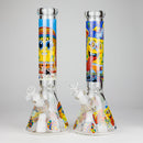 14" 7 mm Glass Bong With Cartoon Sponge Design [AQ0421-2] Glass Bong 777 Smoke