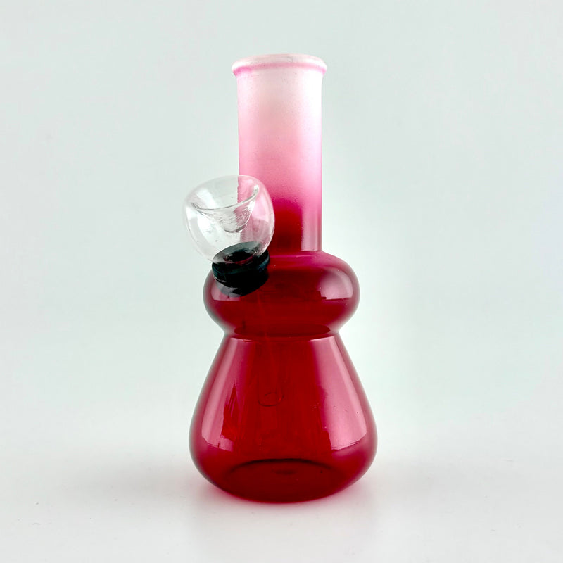 5" Mini Colour Water Pipe - 10 Assorted Colours Glass Bong Super Supplys Inc Burgundy