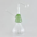 7“ Swirl Oil Burner Bubbler Glass Rig Super Supplys Inc Green