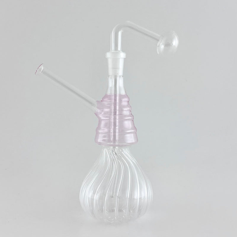 7“ Swirl Oil Burner Bubbler Glass Rig Super Supplys Inc Pink