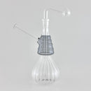 7“ Swirl Oil Burner Bubbler Glass Rig Super Supplys Inc Grey