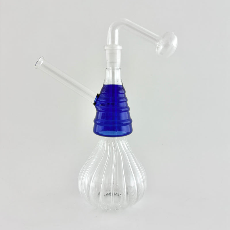 7“ Swirl Oil Burner Bubbler Glass Rig Super Supplys Inc Blue