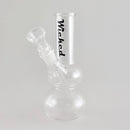 Wicked | 6" Water Pipe with Stem Glass Bong Super Supplys Inc Black