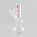 Wicked | 6" Water Pipe with Stem Glass Bong Super Supplys Inc Pink