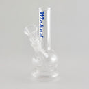 Wicked | 6" Water Pipe with Stem Glass Bong Super Supplys Inc Blue