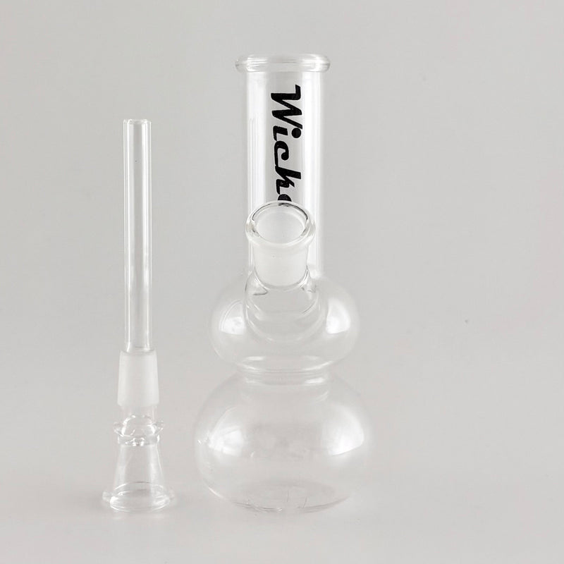 Wicked | 6" Water Pipe with Stem Glass Bong Super Supplys Inc