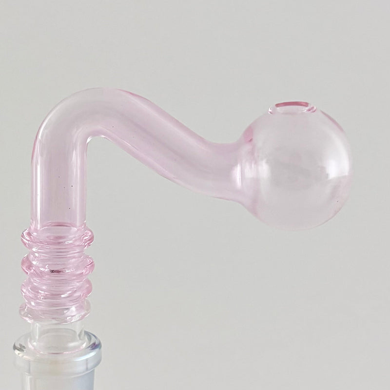 Glass Oil Burner Attachment – 5 Assorted Colors - 2CT Bowl · Banger · Oil Burner Super Supplys Inc Pink