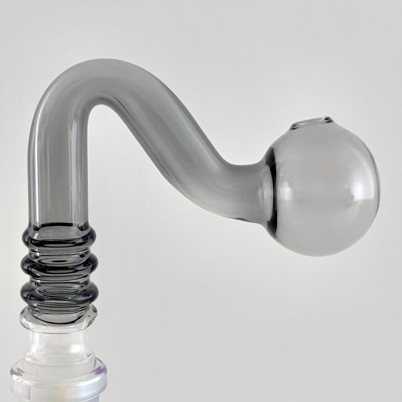 Glass Oil Burner Attachment – 5 Assorted Colors - 2CT Bowl · Banger · Oil Burner Super Supplys Inc Grey