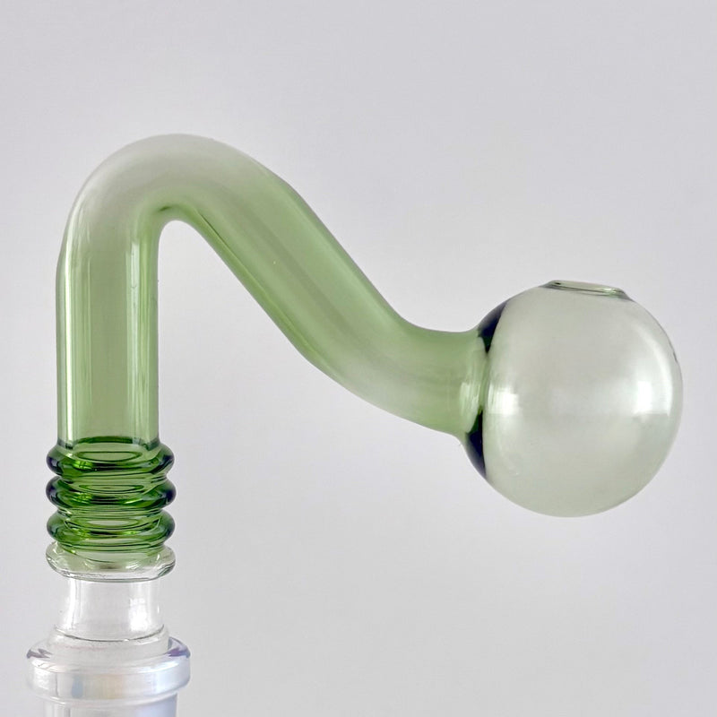 Glass Oil Burner Attachment – 5 Assorted Colors - 2CT Bowl · Banger · Oil Burner Super Supplys Inc Green