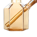 Fortune | 12" Hexagon Electroplated Barrel Base Glass Bong Glass Bong Fortune