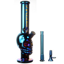 Fortune | 14" 7mm Electroplated Skull Glass Bong Glass Bong Fortune
