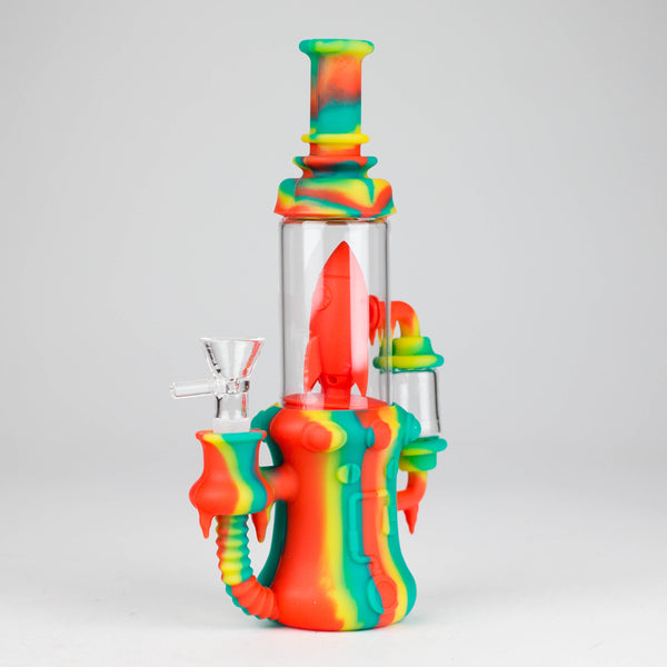 9" Spaceship Water Bong-Assorted Resin · Silicone · Plastic Bong JJ Distribution