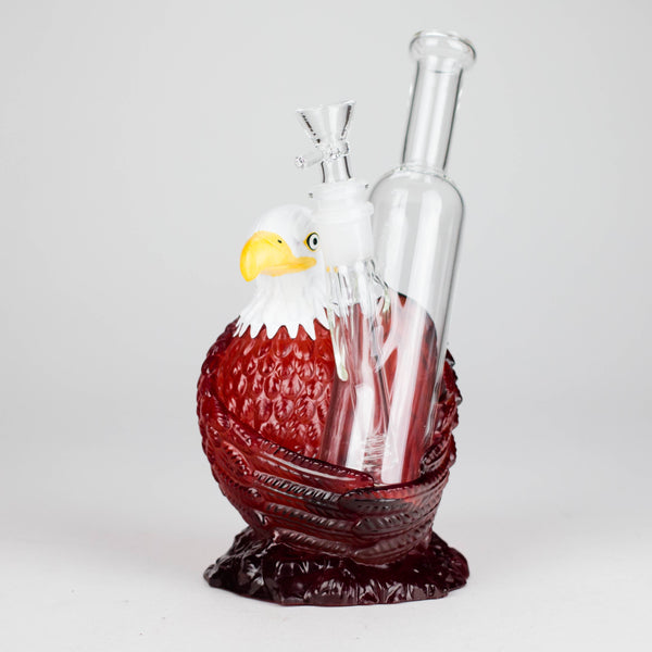 O 9" Eagle glass water bong