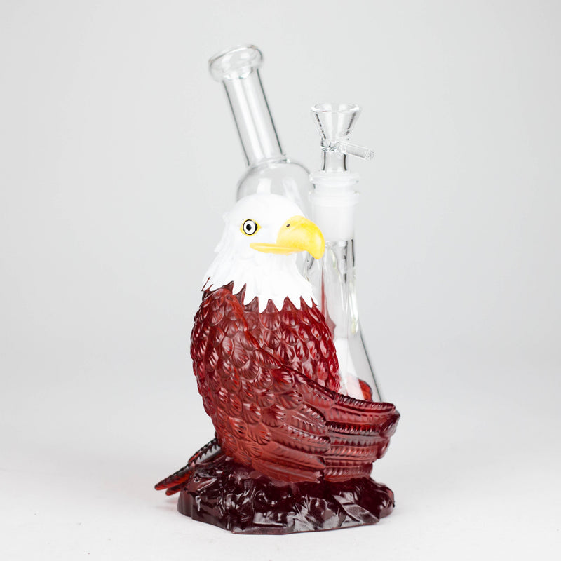 O 9" Eagle glass water bong
