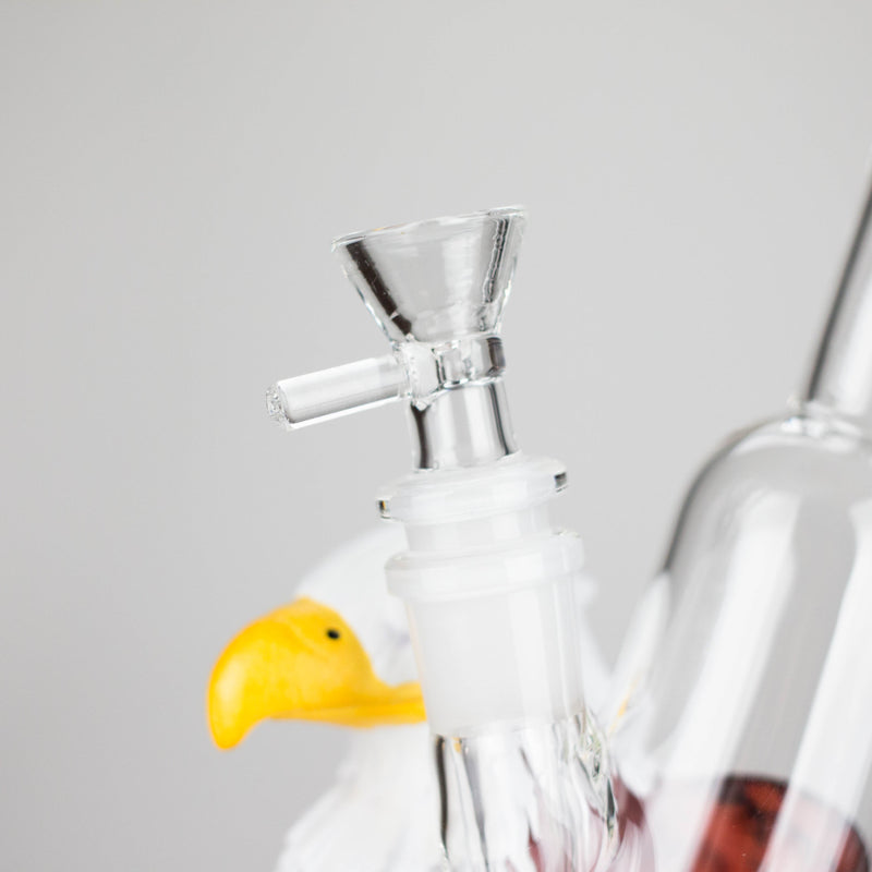 O 9" Eagle glass water bong