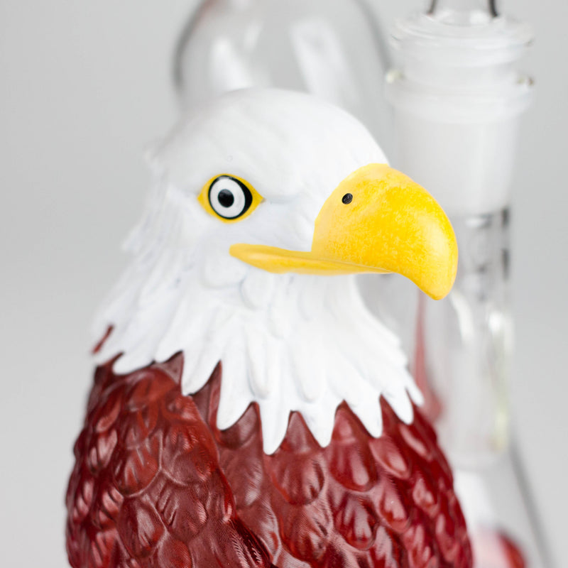 O 9" Eagle glass water bong