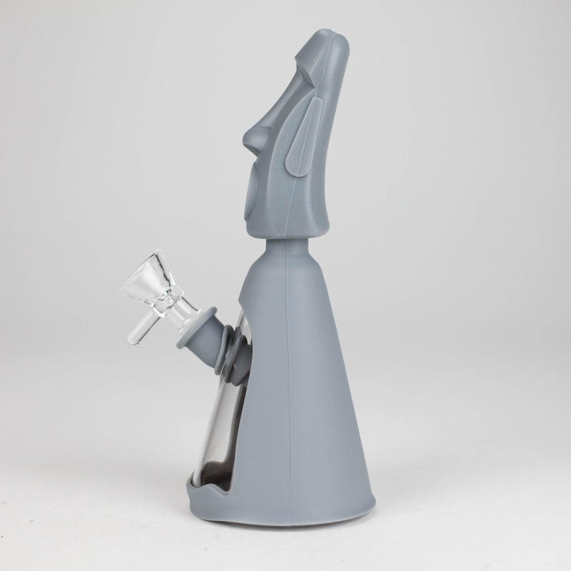 8" Resurrected stone statue water pipe Resin · Silicone · Plastic Bong JJ Distribution