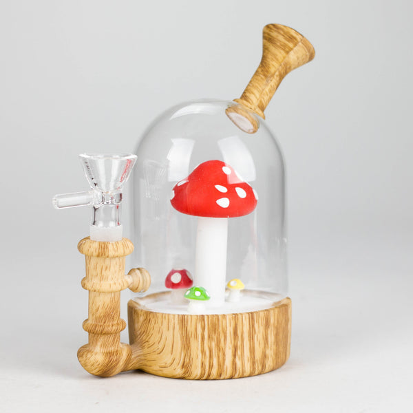 6" Waterwheel water pipe-Mushroom Resin · Silicone · Plastic Bong JJ Distribution