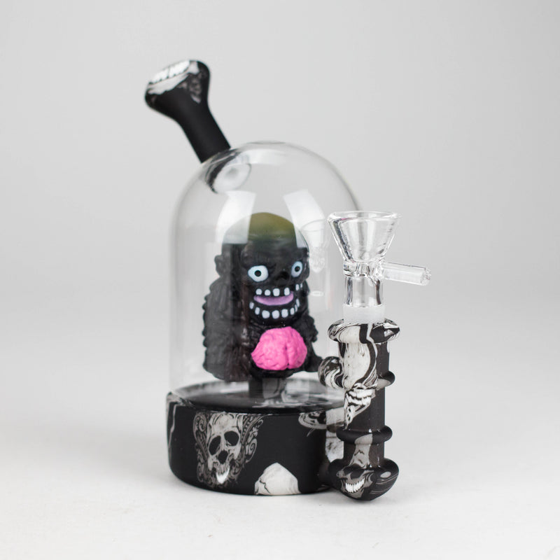 6" Waterwheel water pipe-Zombie Resin · Silicone · Plastic Bong JJ Distribution