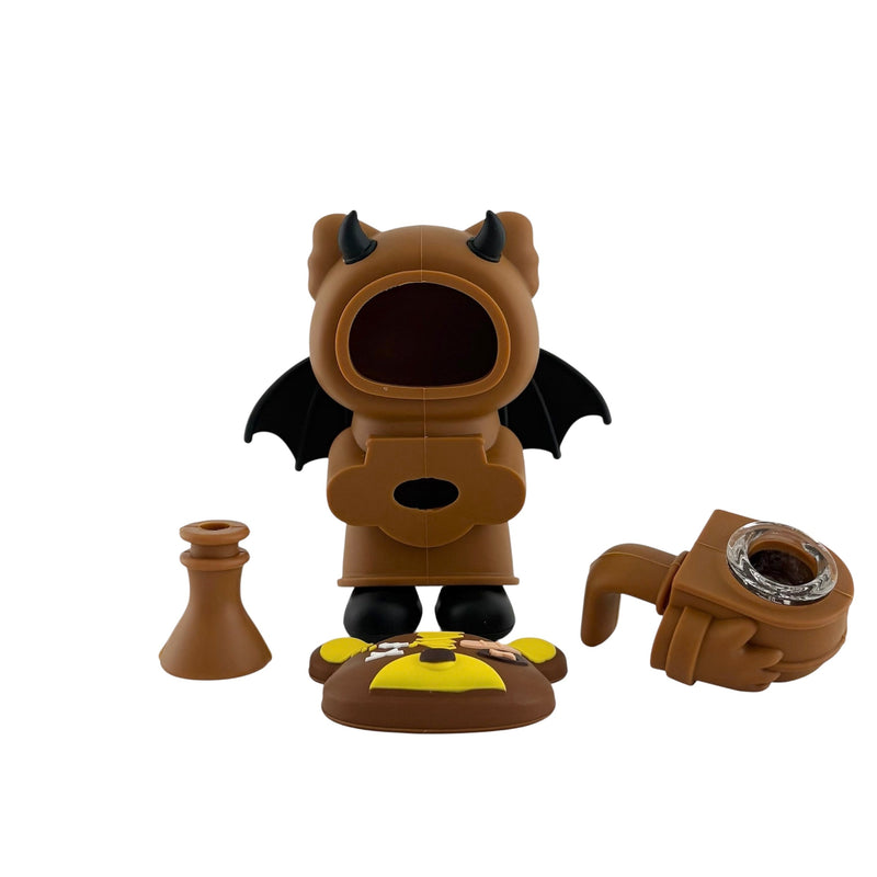 6" Franken-Bear Silicone Water Pipe Resin · Silicone · Plastic Bong Super Supplys Inc