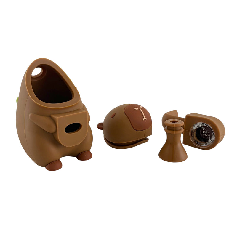 6" Capybara Silicone Water Pipe Resin · Silicone · Plastic Bong Super Supplys Inc