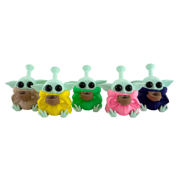 6" Baby Alien Silicone Water Pipe Resin · Silicone · Plastic Bong Super Supplys Inc